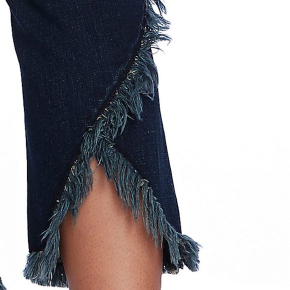 NWT 1.State Frayed Tulip Hem Skinny Jeans - Picture 4 of 4